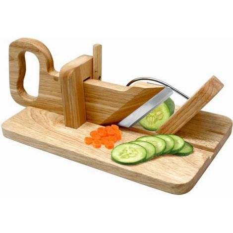 Nerthus FIH 235 Tagliare Le Salsicce, Fatte di Legno, con Arco di Sicurezza in Acciaio Inossidabile, 17.5x29.5x13 cm (1/4)