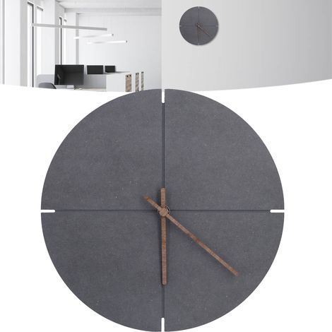 Horloge murale minimaliste en bois de style nordique espagnol, horloge en bois Jerok, horloge murale créative pour le salon. (1/5)