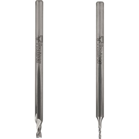 Micro-fraises pour CNC en tungstène D=0,8 I=2 S=3 Z=1 FR.317 - Fraiser