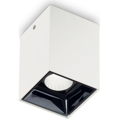 Plafoniera Moderna Nitro Alluminio Bianco Led 10W 3000K Luce Calda (1/2)