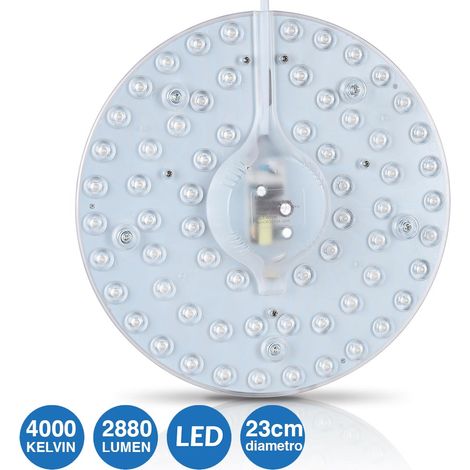 Circolina LED Disco Calamita Sotituzione Neon Plafoniera Luce Bianca 36W 2880LM (1/5)