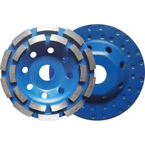 [JAMAIS UTILISÉ]Meule diamantée à 2 segments de 125 mm (5"), en forme de bol, avec un alésage intérieur de 22 mm, pour le béton, le granit, la maçonnerie, la pierre, la céramique, le terrazzo et le ma (1/2)