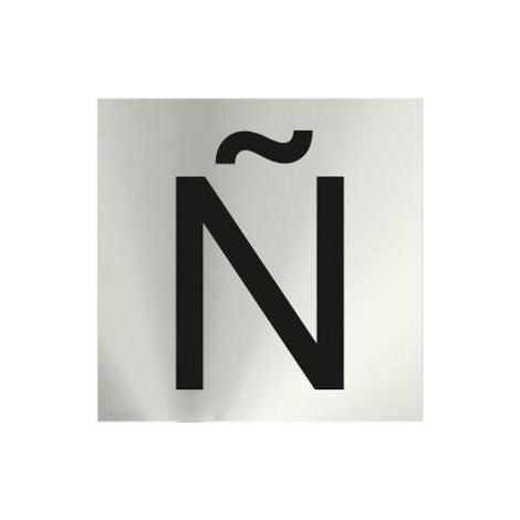 Señal informativa adhesiva por letras (Ñ) de 0'8mm 50 x 50 mm SEKURECO