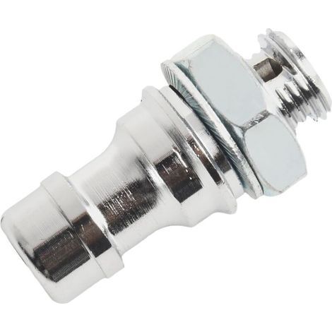 Kit de lavage pour tondeuse à gazon en acier inoxydable pour tondeuses rotatives – Adaptateur en métal à connexion rapide avec buse en acier argenté, outil d'entretien (1/4)
