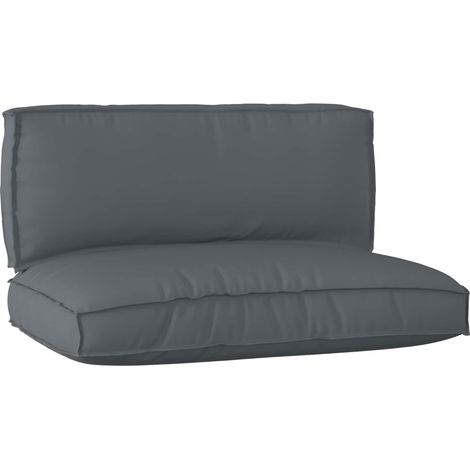 Palettenkissenset 2 pcs Anthrazit Oxford-Stoff