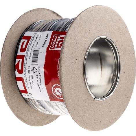 Fil de câblage électrique RS PRO, 27 1,5 mm², 750 V, PVC Noir, 100m ( Prix pour Bobine de 100 Mètres ) (1/2)