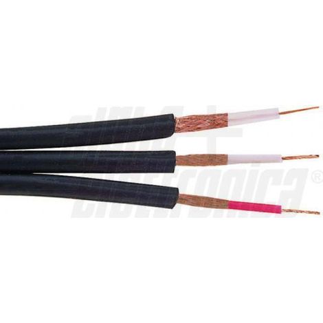 Alpha elettronica cavo schermato 1 polo video+2 poli audio wtr306