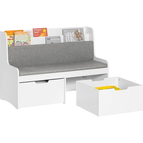SoBuy Children Kids Bench With Backrest,KMB66-W