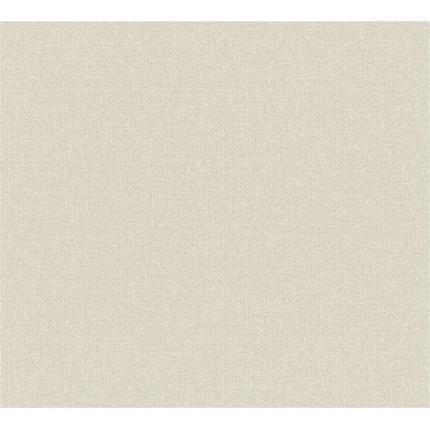 Carta da parati a tinta unita Profhome 387445 Carta da parati TNT goffrata a caldo leggermente strutturata In tinta unità opaca crema beige 5,33 m2 (1/5)