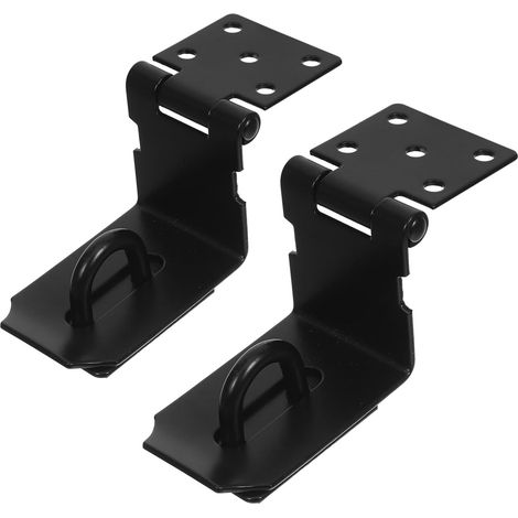 Lot de 2 verrous porte antivol en acier inoxydable avec cadenas (1/5)