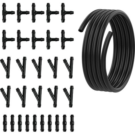 4 m Car Windscreen Washer Hose Kit with 30 Universal Fittings, Ice Washer Liquid Hose for Water Pump and Nozzle, Auto Repair, Fittings Type Y I T (1/5)