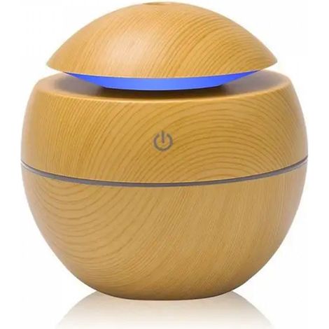 Herzberg Humidificador de aire Difusor de aceites aromáticos Madera clara (1/5)