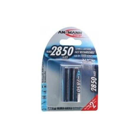 ANSMANN Mignon - Batteria 2 x AA - NiMH - (ricaricabile) - 2850 mAh