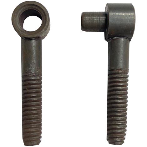 CERNIERA PERNO 9X12 MM DI TIPO ANUBA IN FERRO METAL STILE (12698V) FERRO BRUNITO (12699)