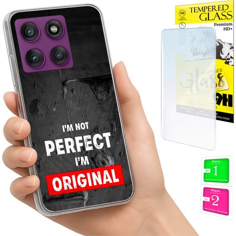 Custodia per Motorola Edge 60 Pro, cover posteriore con foto e vetro 9H. (1/5)