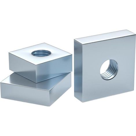 Lot de 500 écrous carrés minces galvanisés DIN562 M2 M3 M4 M5 M6 (1/2)