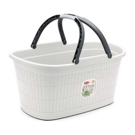 Stefanplast Panier Domus Blanc 35L Avec Poignées