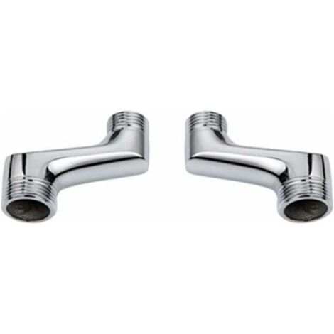 QORVA
-Raccord coudé pour douche – Laiton monobloc – Filetage G1/2 à G3/4 – Espacement réglable 98-202mm – Résistant à la corrosion