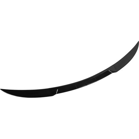 3-teiliger Heckspoiler für Autos, glänzend schwarz, 120 cm, geräuscharm, leicht, stoßfest, universell für Fahrzeugtyp A (mit konvexen Spots) (1/5)