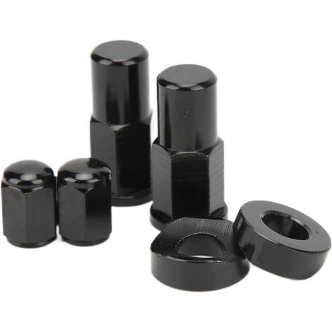 Felgensicherungsmuttern, Distanzscheiben-Set und Ersatzschrauben für Yamaha YZ 125, 250, 250F, 450F, WR250R, WR450R. (1/4)