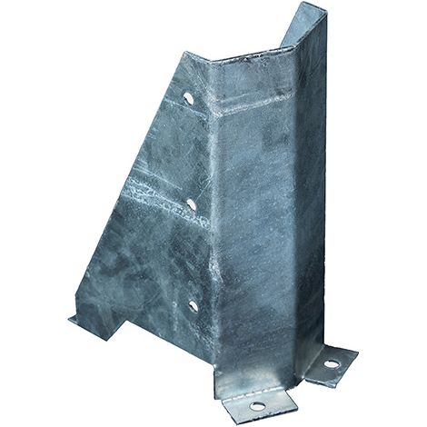 Verzinkter Anfahrschutz für Paletten – Höhe 400 mm – Abgerundeter Schutz - AG400-9998