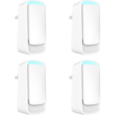 Luftionisator zum Einstecken – Negativ-Ionen-Luftreiniger – Geräuschloser Lufterfrischer (4er-Pack)