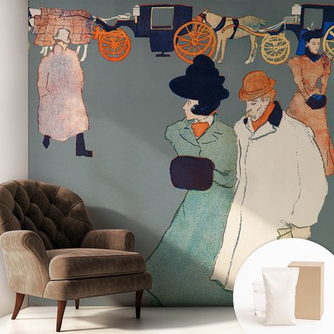 Carta Da Parati - Murale Alla Moda Decorazione - Camera Da Letto - Con Colla Gratuita Costumi da allenatore 250x250 cm (1/5)