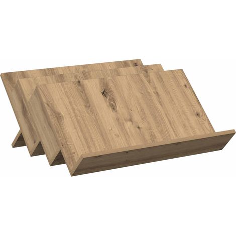 Maison Exclusive - Scaffale per riviste Rovere artigianale 65 x 53 x 28,5 cm