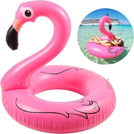 Bouée Flamant Bouees Gonflable Piscine, Bouée Gonflable Flamant Rose pour Fêtes de Piscine pour des Adultes et Enfants (1/5)