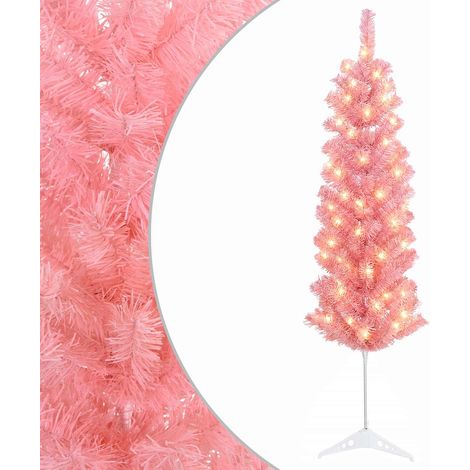 vidaXL Albero di Natale Artificiale Sottile 150 cm 150 LED (1/5)