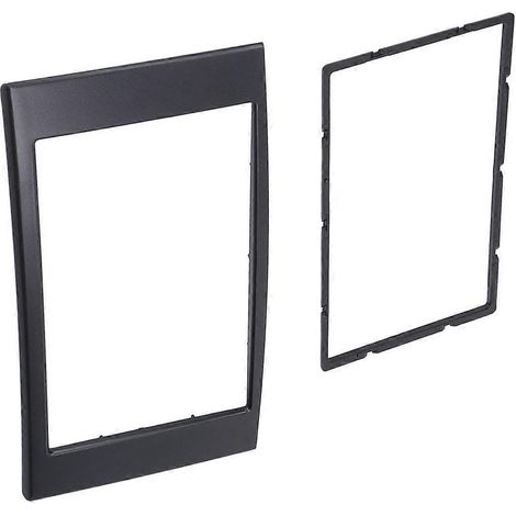 Façade d'autoradio avec lecteur DVD/CD, cadre de montage 2-DIN, noire, compatible avec Mark X