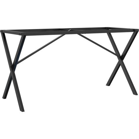 vidaXL Tischbeine Esstisch X-Rahmen 140x60x73 cm Gusseisen