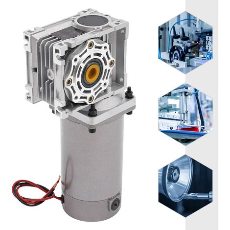 Gojoy – Moteur réducteur DC 24V 300W – Réducteur à vis sans fin réglable 1800 RPM – Fonction d'autoblocage pour portes et fenêtres (1/5)