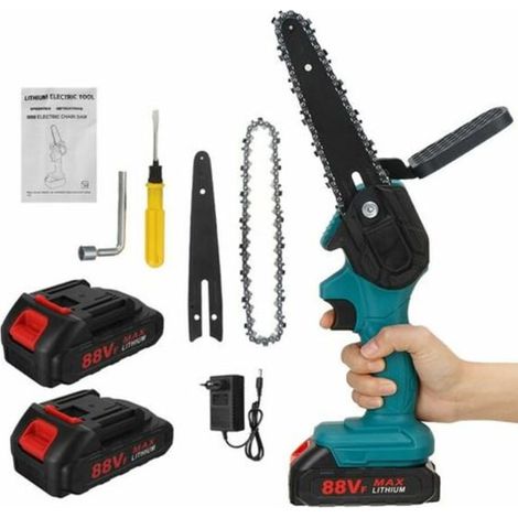 MUSTOOL 6" scie à chaîne sans fil 18V, taille-haie élagueur, 2 batteries lithium-ion, coupe-branches électrique (1/5)