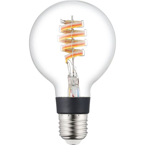 ampoule LED E27 connectée, globe G80, ZigBee, App et (1/5)