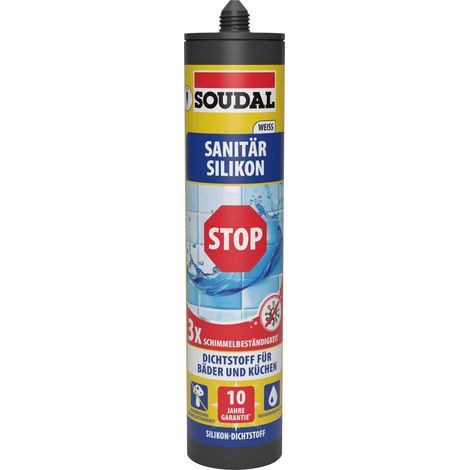 Soudal Sanitär-Silikon Schimmelstop weiß 300 ml Dichtmaterialien