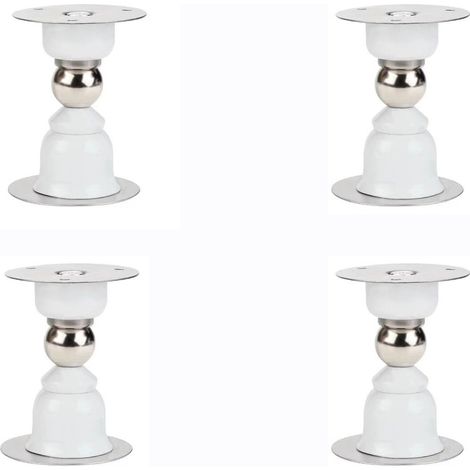 4 Butées Porte Magnétiques Blanches Adhésif 3M (1/5)