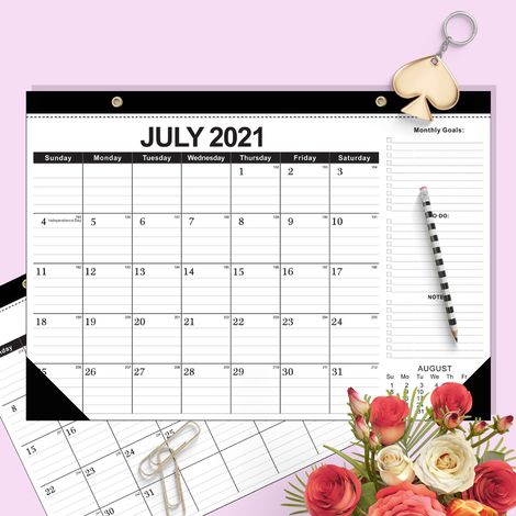 Calendrier classique anglais 2022, 18 mois, liste mensuelle, notes, agenda, décoration murale pour la maison ou le bureau (1/5)