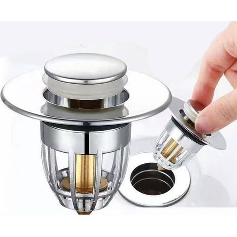 Sink Stopper, Sink Stop Valve, Sink Plug, Universal Sink Plug, Kitchen Bathroom Sink Plug (Suitable for 3440mm) MUMU (1/4)