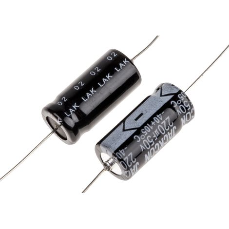 Condensateur RS PRO 220µF, 50V c.c.