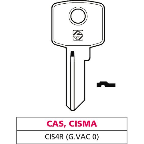 Silca CHIAVE OTTONE CIS4R (G. VAC 0) CAS-CISMA 20.00 pz