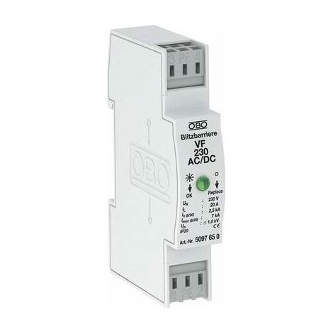 Parafoudre Bettermann vf230 tipo 3 montaggio guida DIN