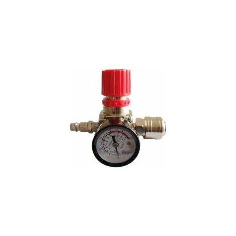 – Régulateur de pression pour compresseur d'air 1/4 – Valve de régulation 180psi 12bar – Installation facile et durable en plastique et alliage - Crezuo (1/4)