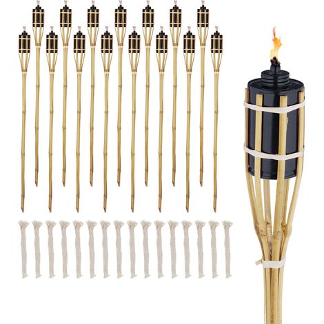 16er Set Gartenfackeln 90cm