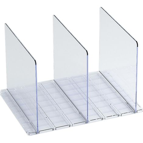 Regaleinsätze, 3/4/5-teilig, ABS-Regalböden zur Organisation von Schränken, Büchern, Handtüchern, Hüten, Handtaschen – 3-teilig – Transparent