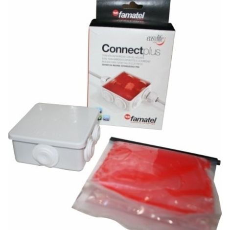 Caja estanca cuadrada ip55 80 x 80 x 36 mm + gel aislante ip68 + 2 prensaestopas, blíster (1/2)
