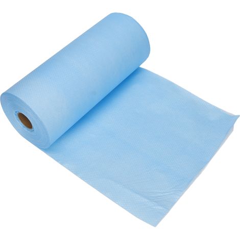 Bavoir Jetable Adulte 80 Pièces Bleu - Salon, Restaurant, Dentiste, Étanche, 50x60 cm, Senior (1/5)