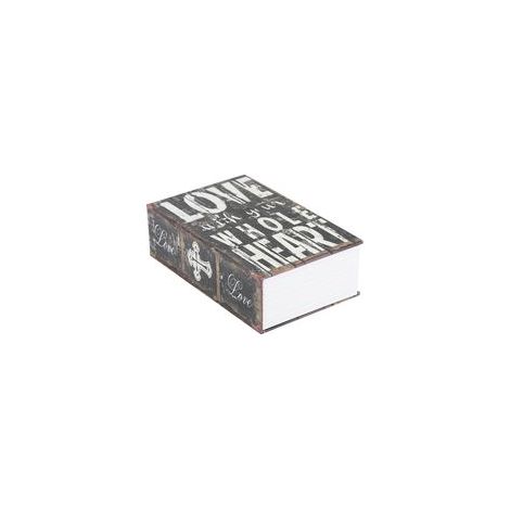 1 boîte de rangement pour livres - Modèle LOVE avec mot de passe + 2 yuans (1/5)