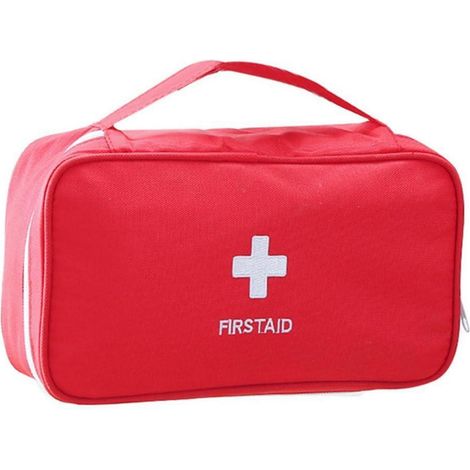 Erste Hilfe Set Rot Oxford Stoff Wasserfest für Auto Outdoor Wandern Reise