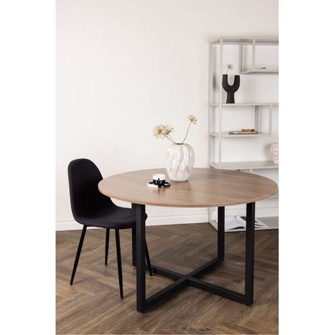 Durango table de salle à manger Ø120cm noyer décor. (1/4)
